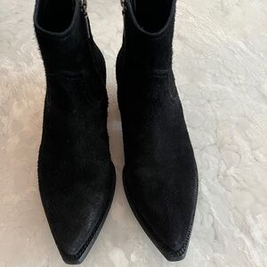Saint Laurent Black Suede Boots